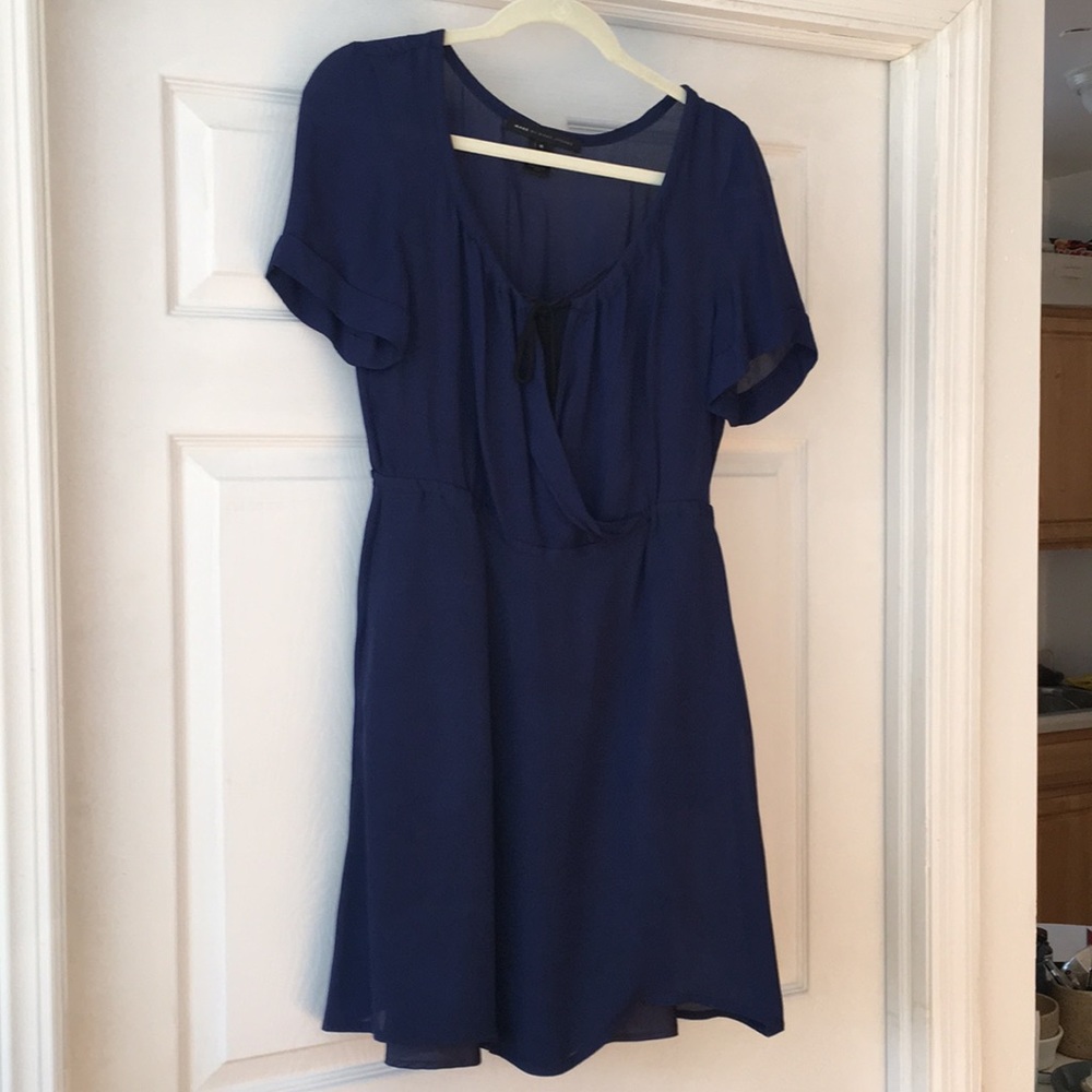 Marc by Marc Jacobs Blue Silk Dress w/ Pockets
